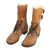 Original U.S. WWII M1943 Double Buckle Combat Service Boots - Matched Size 8 - Dated 1945 Original Items