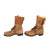 Original U.S. WWII M1943 Double Buckle Combat Service Boots - Matched Size 8 - Dated 1945 Original Items