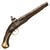 Original 19th Century Ottoman .61 Caliber Short Flintlock Holster Pistol with Engraved Brass Butt Cap