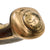 Original 19th Century Ottoman .61 Caliber Short Flintlock Holster Pistol with Engraved Brass Butt Cap