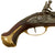 Original European Continental Matched Pair of Brass Mounted Flintlock Vest Pistols - Circa 1800 Original Items