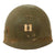 Original U.S. WWII Four Panel Medic M1 Helmet Liner by Westinghouse Wartime Repainted for a Captain - Laundry Number Marked Original Items