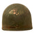 Original U.S. WWII Four Panel Medic M1 Helmet Liner by Westinghouse Wartime Repainted for a Captain - Laundry Number Marked Original Items