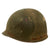 Original U.S. WWII Four Panel Medic M1 Helmet Liner by Westinghouse Wartime Repainted for a Captain - Laundry Number Marked Original Items