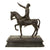 Original Italian WWII Benito Mussolini on Horseback Bronze Sculpture Statue on Black Marble Base - Equestrian Original Items