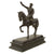 Original Italian WWII Benito Mussolini on Horseback Bronze Sculpture Statue on Black Marble Base - Equestrian Original Items
