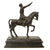 Original Italian WWII Benito Mussolini on Horseback Bronze Sculpture Statue on Black Marble Base - Equestrian Original Items