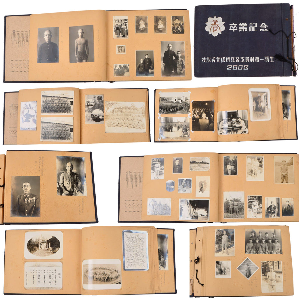 Original Japanese WWII IJA Army Soldier’s Photo Album with 102 Photographs - Great Material Original Items
