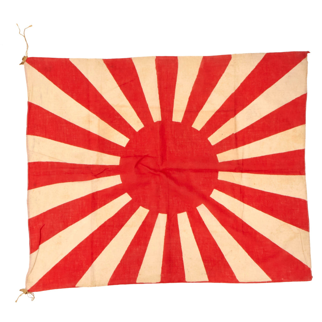 Original Japan WWII Imperial Japanese Army Rising Sun Silk War Flag - 26 x 32” Original Items
