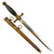 Original Austro-Hungarian WWI Navy Officer’s Dagger with Gold Inlaid Etched Blade & Scabbard by Tills Neffen in Wien Original Items