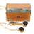 Original Japanese WWII Imperial Japanese Army Type 92 Field Telephone with Rare Rubberized Canvas Carrying Case & U.S. Intel Instruction Sheet - Dated 1945 Original Items