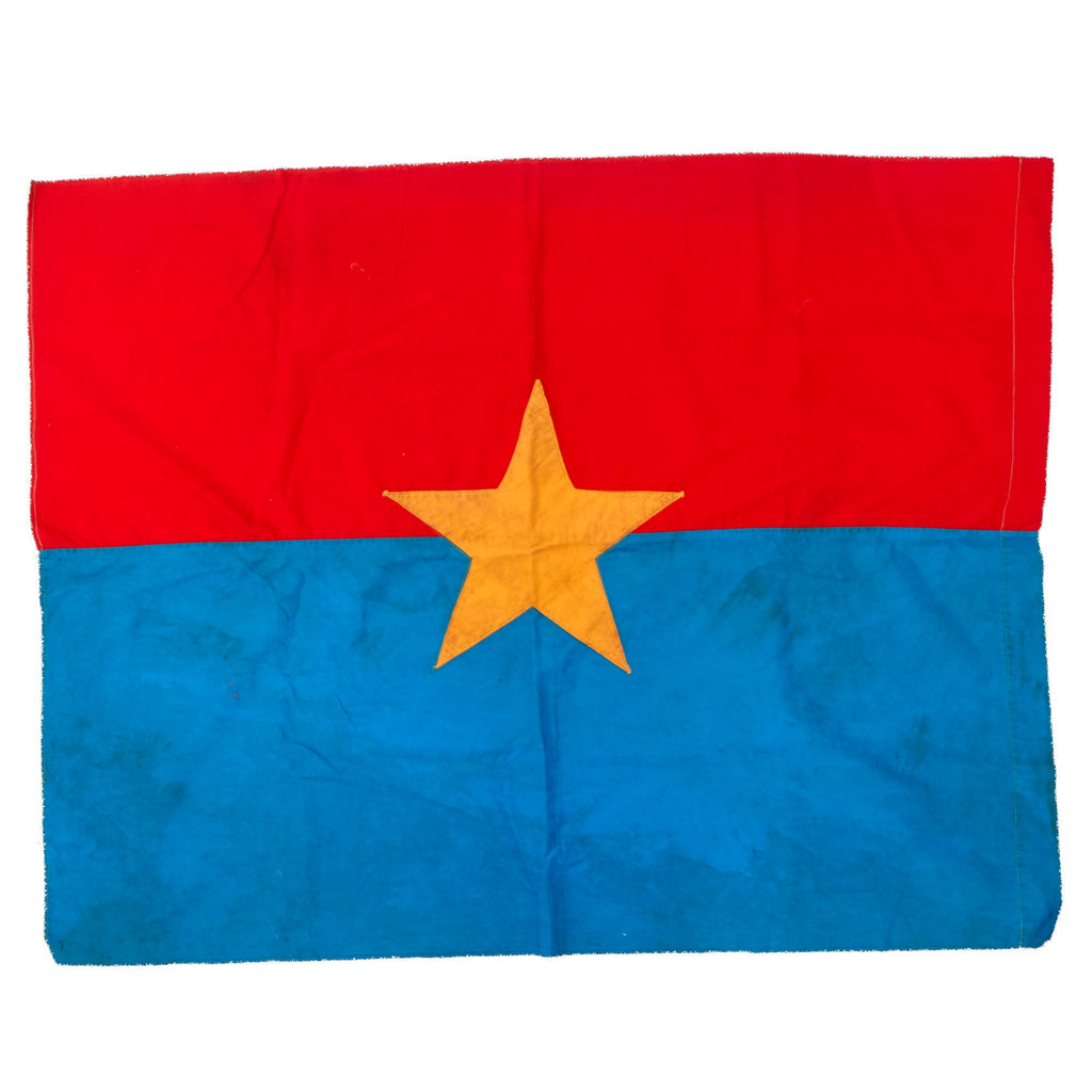 Original Vietnam War North Vietnamese Army Viet Cong Flag - 29 x 38” Original Items