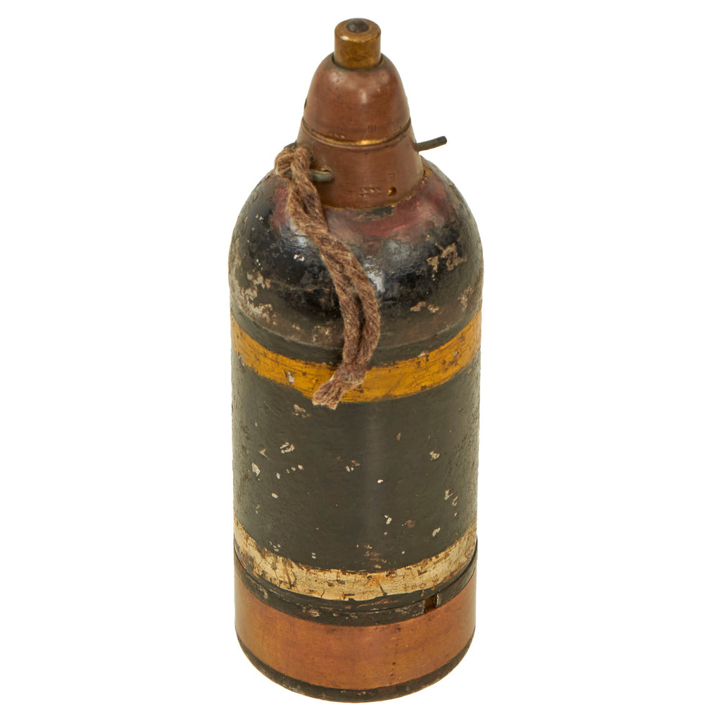 Original Japanese WWII Type 89 Knee Mortar 50mm Grenade Discharger Inert Round - Dated 1942 Original Items