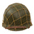 Original U.S. WWII Named M1 Front Seam Fixed Bale Helmet with Westinghouse Liner & Helmet Net - Early War “Flat Buckle” Liner Chinstrap Original Items