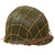 Original U.S. WWII Named M1 Front Seam Fixed Bale Helmet with Westinghouse Liner & Helmet Net - Early War “Flat Buckle” Liner Chinstrap Original Items