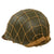 Original U.S. WWII Named M1 Front Seam Fixed Bale Helmet with Westinghouse Liner & Helmet Net - Early War “Flat Buckle” Liner Chinstrap Original Items