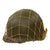 Original U.S. WWII Named M1 Front Seam Fixed Bale Helmet with Westinghouse Liner & Helmet Net - Early War “Flat Buckle” Liner Chinstrap Original Items