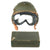 Original U.S. WWII M38 Tanker Helmet by Rawlings with M-1944 Goggles in Box - Size 7⅛ Original Items