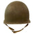 Original U.S. WWII Matched Named Navy Seabees USN Marked 1942 M1 McCord Fixed Bale Front Seam Helmet with Rare Inland Liner Original Items