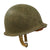 Original U.S. WWII Lieutenant’s Schlueter Front Seam Fixed Bale M1 Helmet with Matching International Molded Plastics Liner Original Items
