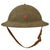 Original U.S. WWII Complete M1917A1 Kelly Medic Painted Helmet with Textured Paint Original Items