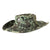 Original U.S. Vietnam War Incountry-Made Cowboy Hat with Vietnamese-Made “Beer Can” Insignia - Size 7¼ - Beo Gam Camouflage Original Items