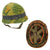 Original U.S. Vietnam War USMC M1 Helmet With 1959-Dated Camouflage Helmet Cover, M-151 "Mutt" Inner Tube Band and Liner Original Items