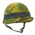 Original U.S. Vietnam War USMC M1 Helmet With 1959-Dated Camouflage Helmet Cover, M-151 "Mutt" Inner Tube Band and Liner Original Items