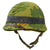Original U.S. Vietnam War USMC M1 Helmet With 1959-Dated Camouflage Helmet Cover, M-151 "Mutt" Inner Tube Band and Liner Original Items