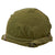 Original U.S. WWII - Early Vietnam War McCord M1 Helmet With OD Green Helmet Cover and Westinghouse Liner - Complete Original Items