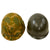 Original U.S. Korean War Era M1 Helmet with Camouflage Parachute Canopy Helmet Cover & 68th Armor Regiment CAPAC Liner Original Items