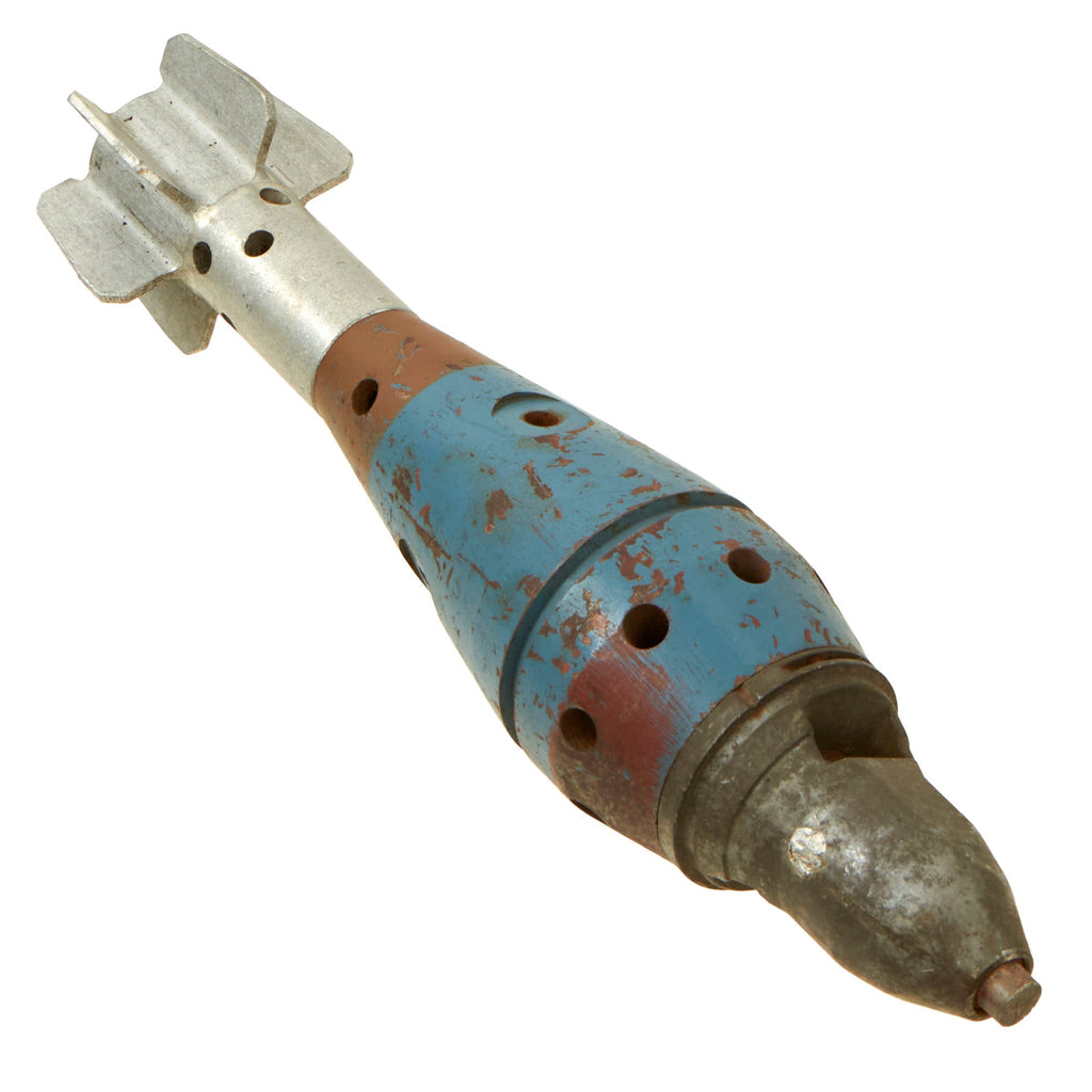 Original U.S. Gulf War Inert 60mm Target Practice M880 Short Range Training Round With Fuse - For Use With M252 Mortar System Original Items