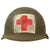 Original U.S. Korean War / Vietnam War Era Single Panel Medic’s McCord M1 Helmet with Westinghouse / CAPAC Liner Original Items