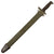 Original U.S. WWI & WWII M1905 Springfield 16 inch Rifle Bayonet Marked S.A. with Painted M1910 Scabbard & Plastic Ribbed Grips - Dated 1912 Original Items