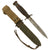 Original U.S. WWII Named Blade Marked Second Pattern M3 Fighting Knife by Imperial Knife Co. with Updated M8 Scabbard by B.M. Co. Original Items