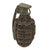 Original U.S. Pre-WWII Inert Early Body MkII Pineapple Grenade with Yellow Ring & M10A3 Fuze Original Items