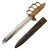 Original U.S. WWII Italian-Made M1918 Trench Knife Style Brass Knuckle Trench Knife with Blade Similar to M.V.S.N. Fighting Dagger & Recycled WWI Austro-Hungarian WWI Trench Knife Scabbard Original Items