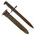 Original U.S. WWII M1 Garand 10 inch Bayonet by American Fork & Hoe with M7 Scabbard Original Items