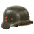 Original German WWII Double Decal NSDAP Civic Police M35 Steel Combat Helmet with Dome Stamp, 1938 Dated 59cm Liner, and Chinstrap - NS66 Original Items