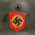 Original German WWII Double Decal NSDAP Civic Police M35 Steel Combat Helmet with Dome Stamp, 1938 Dated 59cm Liner, and Chinstrap - NS66 Original Items