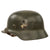 Original German WWII Double Decal NSDAP Civic Police M35 Steel Combat Helmet with Dome Stamp, 1938 Dated 59cm Liner, and Chinstrap - NS66 Original Items