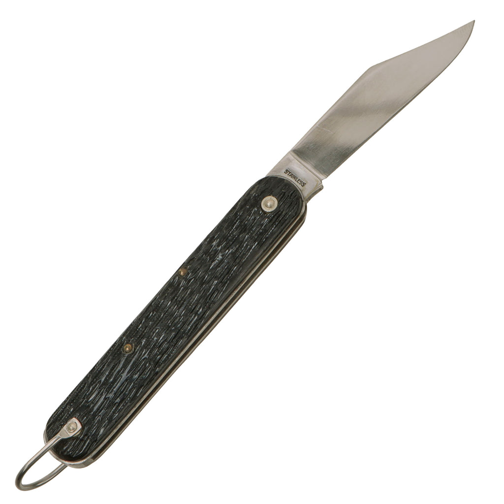 Original U.S. WWII Airborne Schrade M2 No.5 Knife with Plastic Handle - Marked “Stainless” Original Items