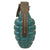 Original U.S. WWII M21 Inert Practice Pineapple Fragmentation Training Hand Grenade with Early Cutback M10 Fuze and Original Correct Husk - Dated 1939 Original Items