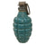 Original U.S. WWII M21 Inert Practice Pineapple Fragmentation Training Hand Grenade with Early Cutback M10 Fuze and Original Correct Husk - Dated 1939 Original Items