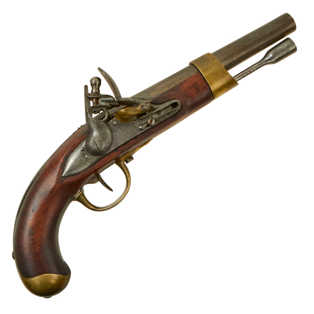 Original French Napoleonic Modèle An IX Flintlock Cavalry Pistol with An XIII Upgrades Made at Saint-Étienne Arsenal - dated 1809 Original Items