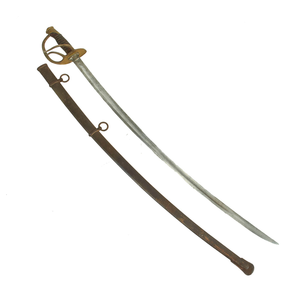 Original U.S. Civil War First Full Year of Production M1860 Light Cavalry Saber by Ames Mfg. Co. with Scabbard - Dated 1860 Original Items