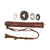 Original WWII Japanese RJT Rinji Seikishi Shin-Gunto Handmade Katana Sword by KOJIMA KANENORI with Tassel and Soldier Named Fabric Wrapped Scabbard Original Items