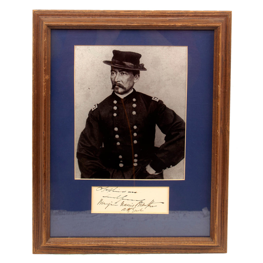 Original U.S. Civil War Union General of the Army Philip Henry Sheridan Framed Autograph - Commander of Cavalry Corps Original Items