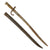 Original French M1866 Chassepot Saber Bayonet with Scabbard - Markings Scrubbed Original Items