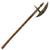 Original Indo-Persian Battle Axe Tabar Relic Head & Pike with Replaced Shaft Original Items